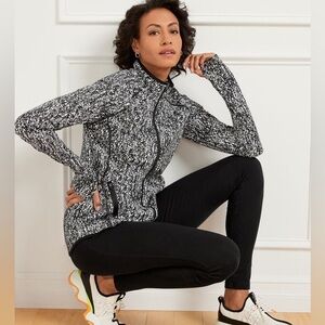 NWT T by Talbots Performance Interlock Mock Neck Jacket